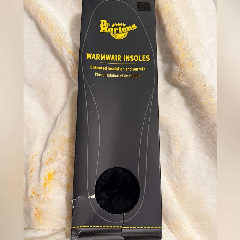 Men’s size 10 Dr. Martens Warmwair Insoles NIB